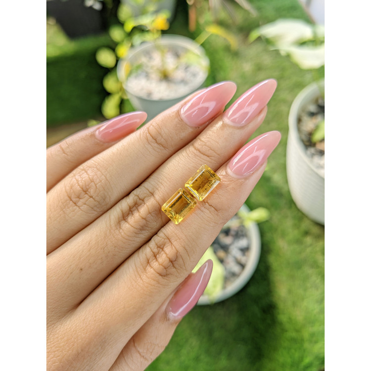 4.96 Ct.Tw. Citrine Pair from Brazil