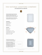 4.96 Ct.Tw.Total Carat Weight Citrine Pair from Brazil 3 D Scan Report