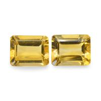 4.11 Ct.Tw. Emerald Cut Citrine Pair