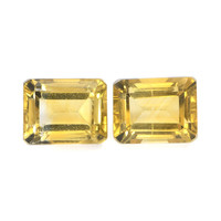 5.09 Ct.Tw. Emerald Citrine Pair