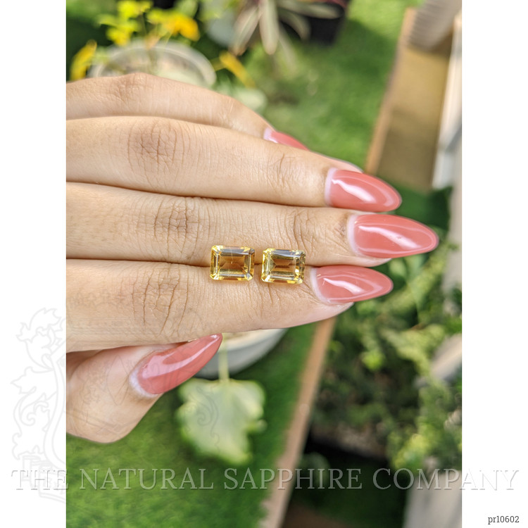 5.09 Ct.Tw. Citrine Pair from Brazil