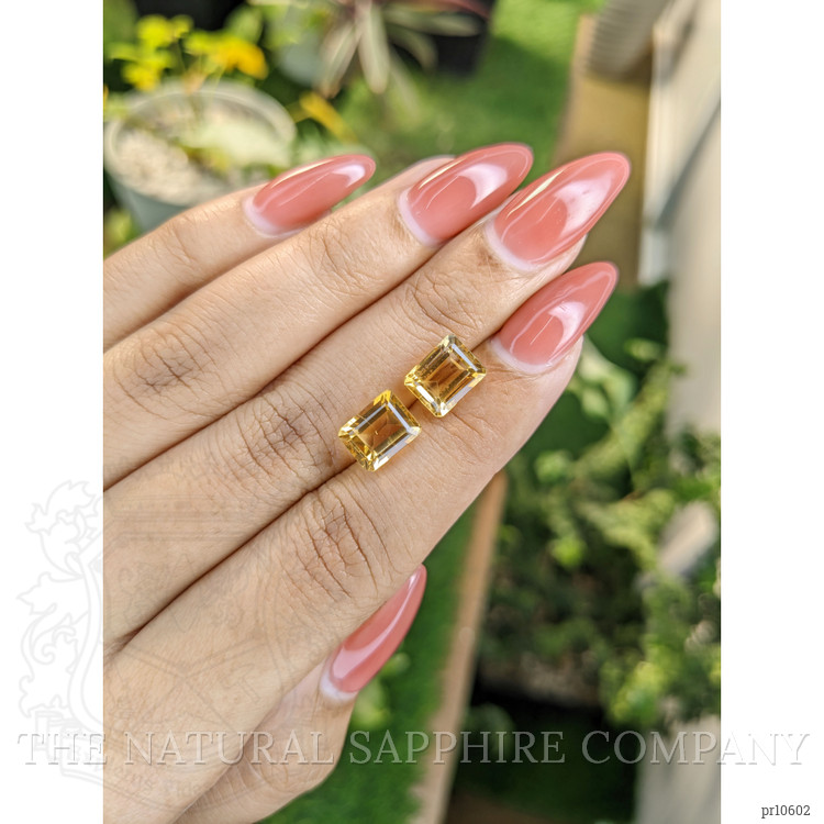 5.09 Ct.Tw. Citrine Pair from Brazil