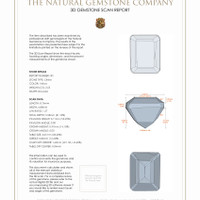 5.09 Ct.Tw.Total Carat Weight Citrine Pair from Brazil 3 D Scan Report