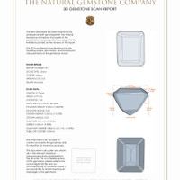 5.09 Ct.Tw.Total Carat Weight Citrine Pair from Brazil 3 D Scan Report
