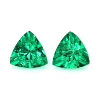 1.00 Ct.Tw.Total Carat Weight Emerald Pair from Colombia Video