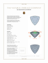 1.00&nbsp;Ct.Tw.Total Carat Weight Emerald Pair from Colombia 3 D Scan Report