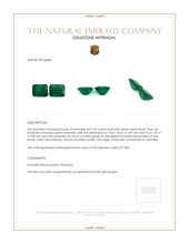 6.35 Ct.Tw.Total Carat Weight Emerald Pair from Colombia Appraisal