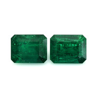 6.35 Ct.Tw.Total Carat Weight Emerald Pair from Colombia Video