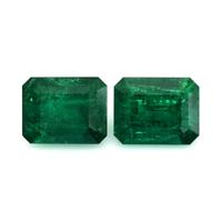 6.35 Ct.Tw.Total Carat Weight Emerald Pair from Colombia Video