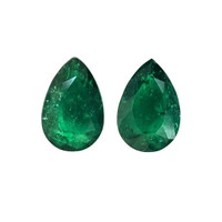 6.93 Ct.Tw.Total Carat Weight Emerald Pair from Colombia Video