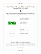 3.10 Ct.Tw.Total Carat Weight Tsavorite Garnet Pair from Tanzania Scan Report