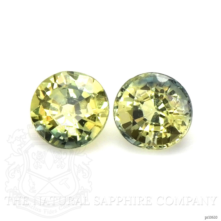 0.73 Ct.Tw. Bi Color Sapphire Pair from Ceylon (Sri Lanka)