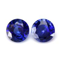 0.64&nbsp;Ct.Tw.Total Carat Weight Blue Sapphire Pair from Ceylon (Sri Lanka) Video