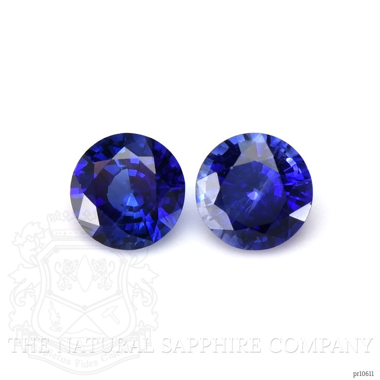 0.64 Ct.Tw. Blue Sapphire Pair from Ceylon (Sri Lanka)