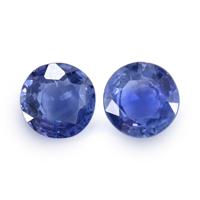 0.77&nbsp;Ct.Tw.Total Carat Weight Blue Sapphire Pair from Ceylon (Sri Lanka) Video