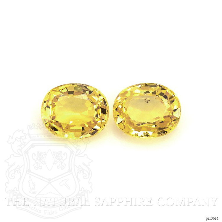 1.78 Ct.Tw. Yellow Sapphire Pair from Ceylon (Sri Lanka)