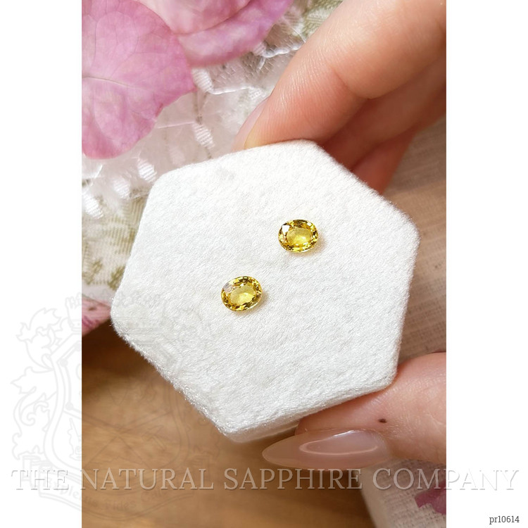 1.78 Ct.Tw. Yellow Sapphire Pair from Ceylon (Sri Lanka)