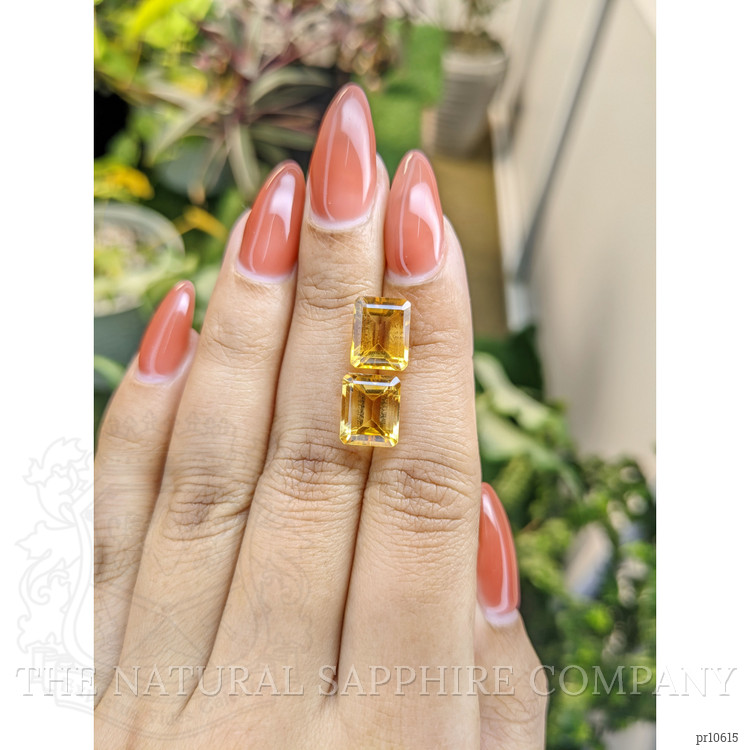 5.96 Ct.Tw. Citrine Pair from Brazil