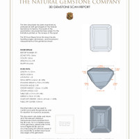 5.96 Ct.Tw.Total Carat Weight Citrine Pair from Brazil 3 D Scan Report