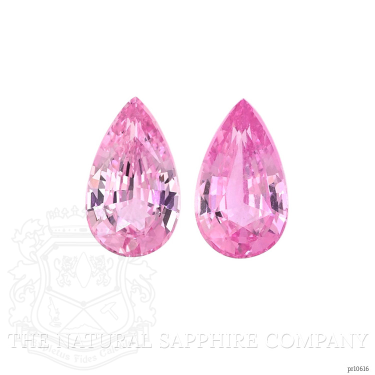4.14 Ct.Tw. Pink Sapphire Pair from Madagascar