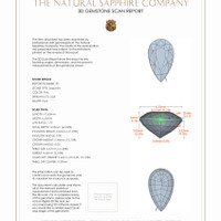 4.14 Ct.Tw.Total Carat Weight Pink Sapphire Pair from Madagascar 3 D Scan Report