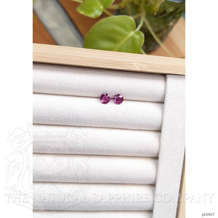 1.50 Ct.Tw. Purplish Pink Sapphire Pair from Thailand