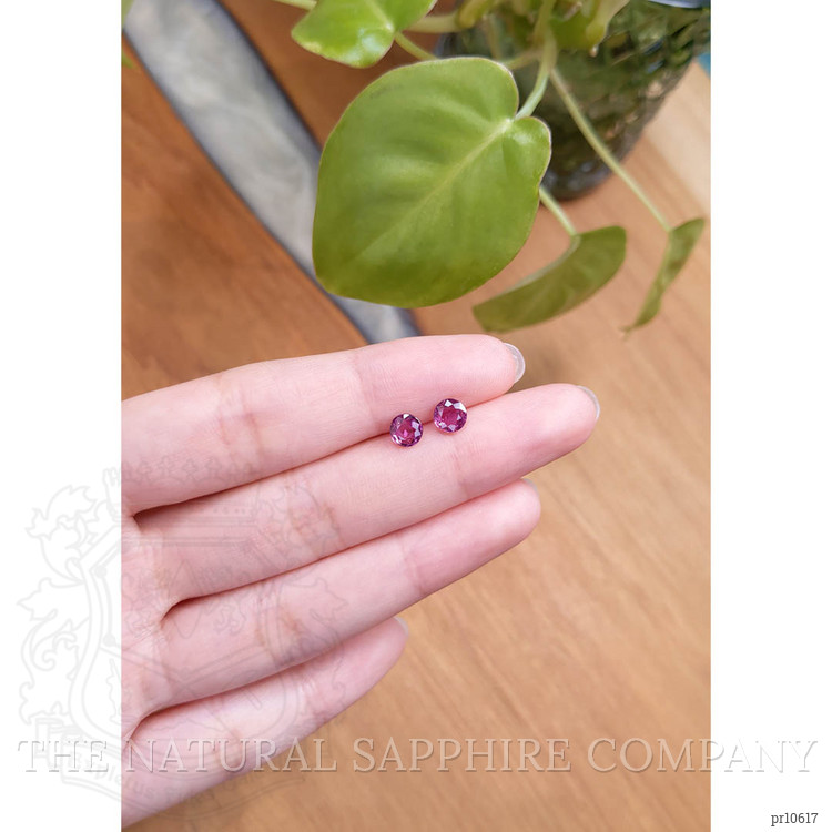 1.50 Ct.Tw. Purplish Pink Sapphire Pair from Thailand