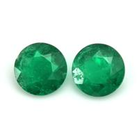 0.50 Ct.Tw.Total Carat Weight Emerald Pair from Colombia Video