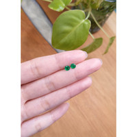 0.50 Ct.Tw.Total Carat Weight Emerald Pair from Colombia Life Style