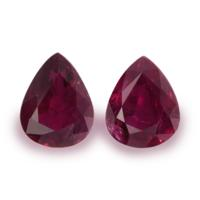 1.63 Ct.Tw.Total Carat Weight Reddish Pink Sapphire Pair from Thailand Video