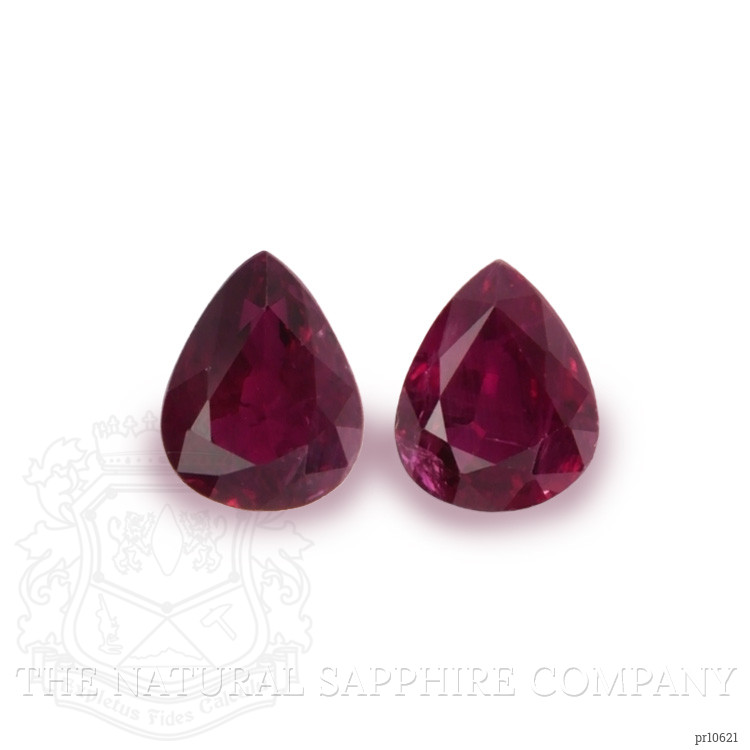 1.63 Ct.Tw. Reddish Pink Sapphire Pair from Thailand