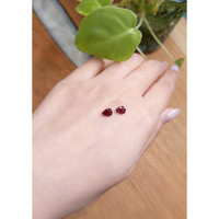 1.63 Ct.Tw.Total Carat Weight Reddish Pink Sapphire Pair from Thailand Life Style