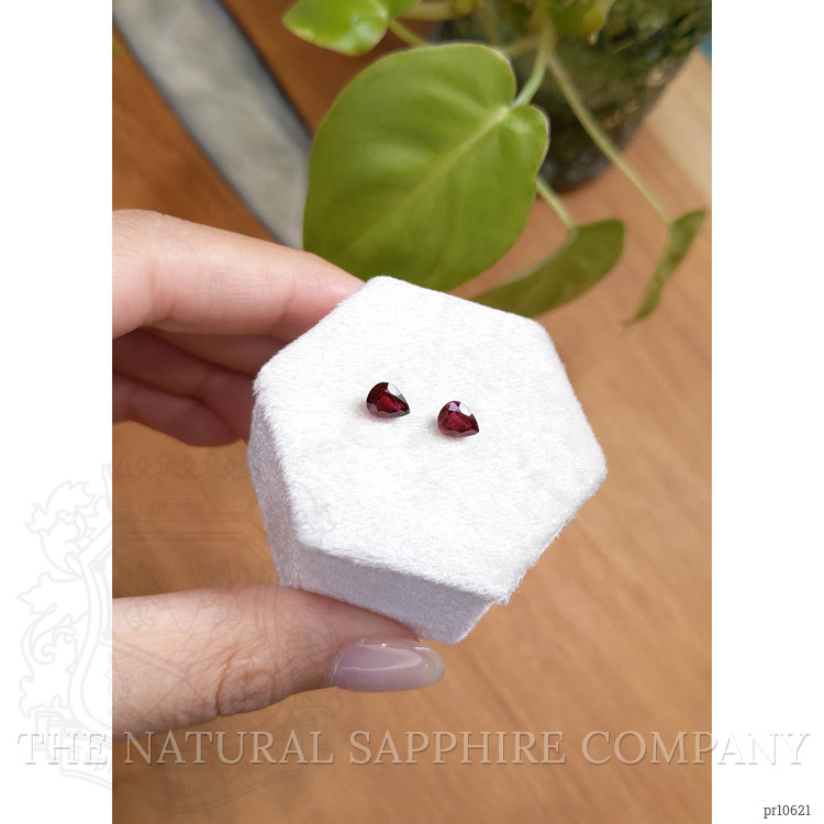 1.63 Ct.Tw. Reddish Pink Sapphire Pair from Thailand
