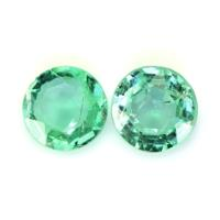 0.47 Ct.Tw.Total Carat Weight Emerald Pair from Zambia Video
