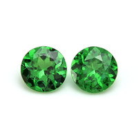 0.94 Ct.Tw.Total Carat Weight Tsavorite Garnet Pair from Tanzania Video