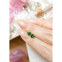 0.94 Ct.Tw.Total Carat Weight Tsavorite Garnet Pair from Tanzania Life Style