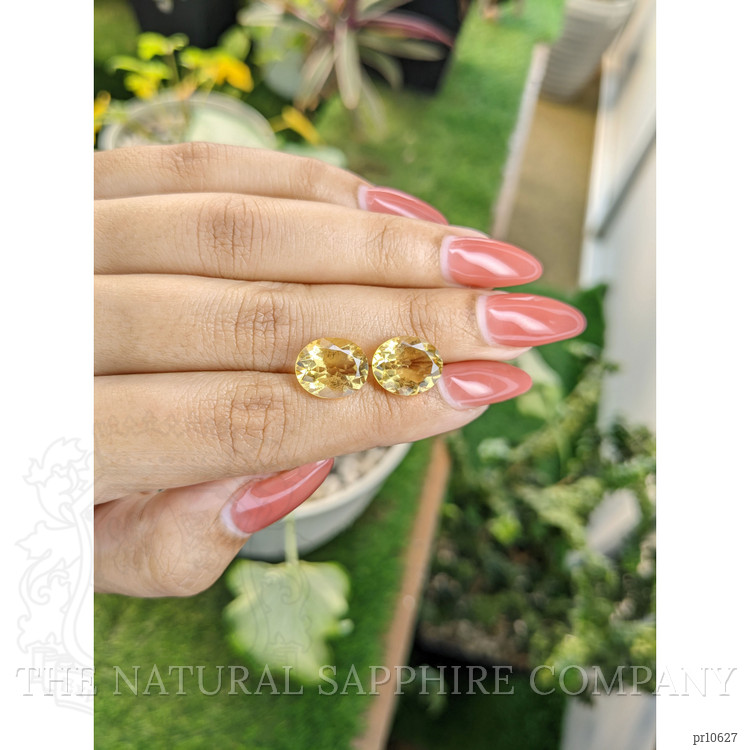 7.61 Ct.Tw. Citrine Pair from Brazil