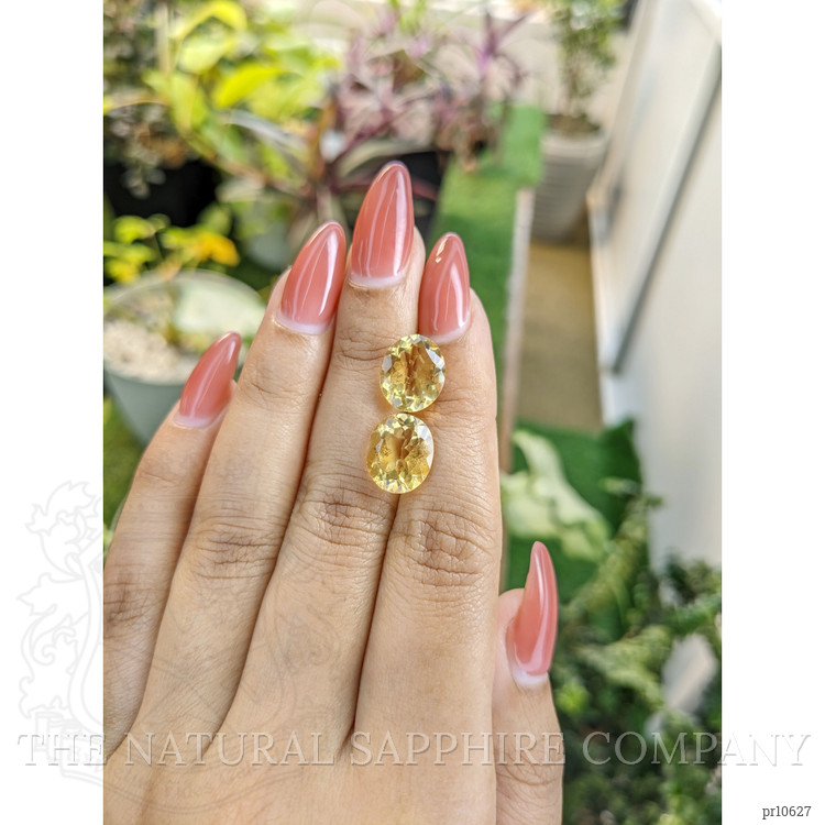 7.61 Ct.Tw. Citrine Pair from Brazil