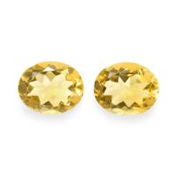 7.54 Ct.Tw. Oval Citrine Pair