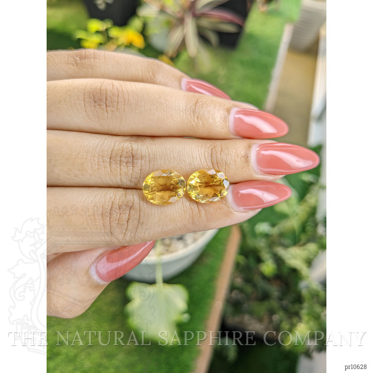 7.54 Ct.Tw. Citrine Pair from Brazil