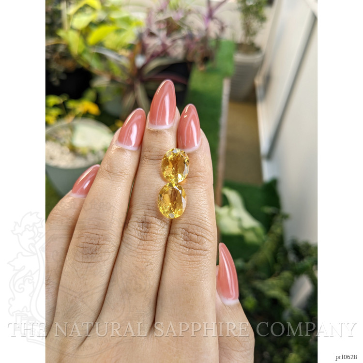 7.54 Ct.Tw. Citrine Pair from Brazil