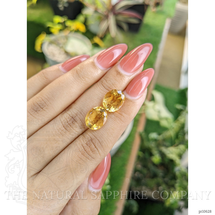 7.54 Ct.Tw. Citrine Pair from Brazil