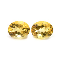 8.71 Ct.Tw.Total Carat Weight Citrine Pair from Brazil Video