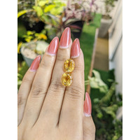 8.71 Ct.Tw.Total Carat Weight Citrine Pair from Brazil Life Style
