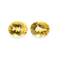 7.66 Ct.Tw. Oval Citrine Pair
