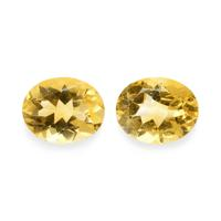 7.66 Ct.Tw. Oval Citrine Pair