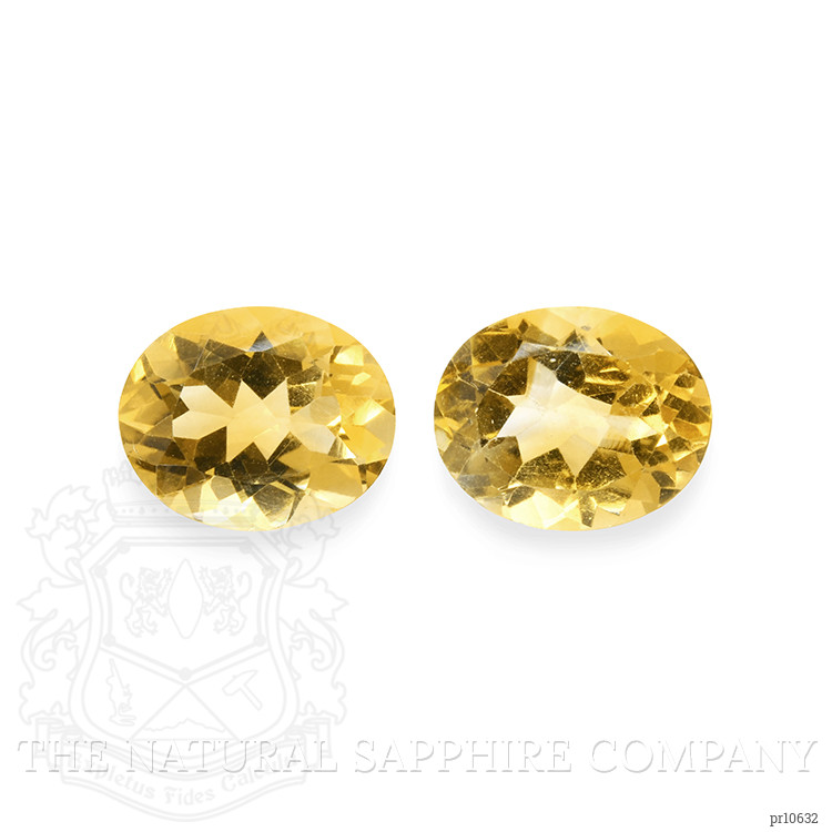 7.66 Ct.Tw. Citrine Pair from Brazil