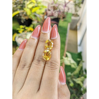 7.66 Ct.Tw.Total Carat Weight Citrine Pair from Brazil Life Style