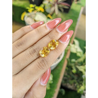 7.66 Ct.Tw.Total Carat Weight Citrine Pair from Brazil Life Style