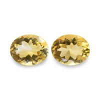 7.09 Ct.Tw. Oval Citrine Pair